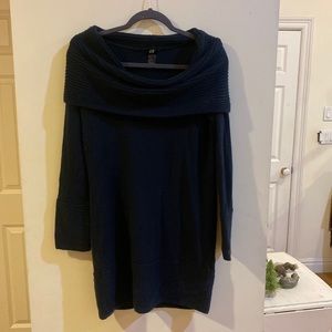 Navy Cowl-Neck Sweater from H&M